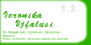 veronika ujfalusi business card